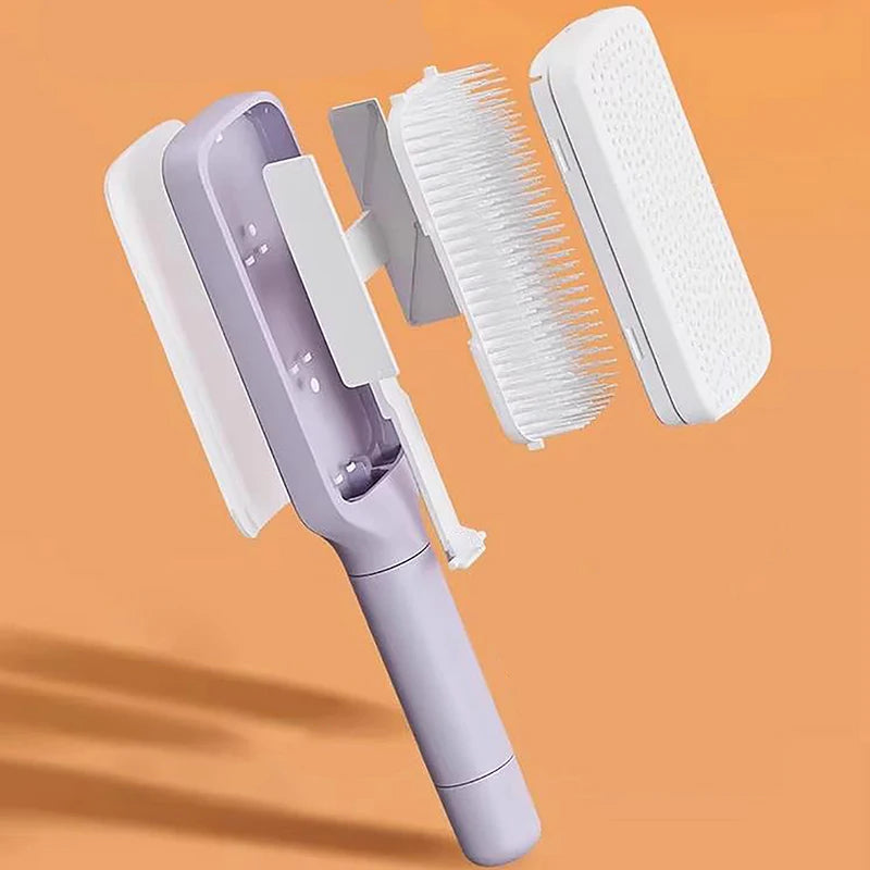 Rotating lifting hair comb