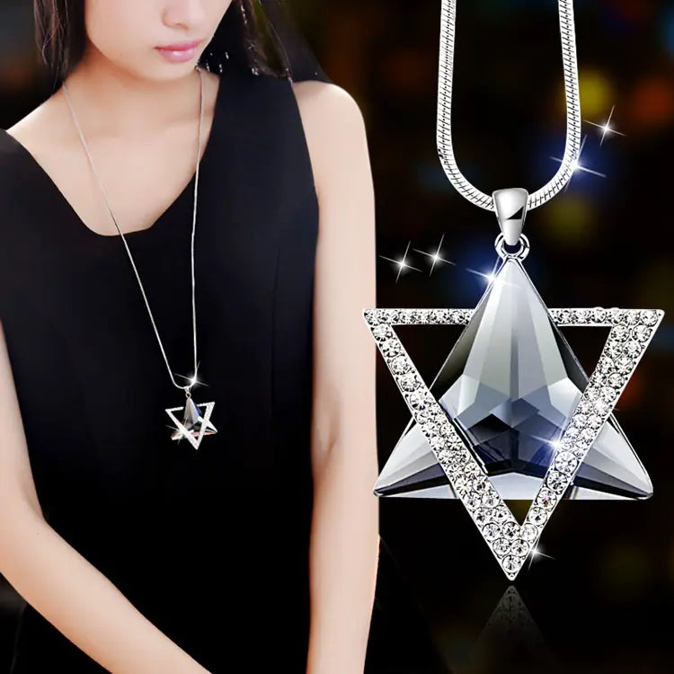 Sweater Chain with Hexagram Pendant