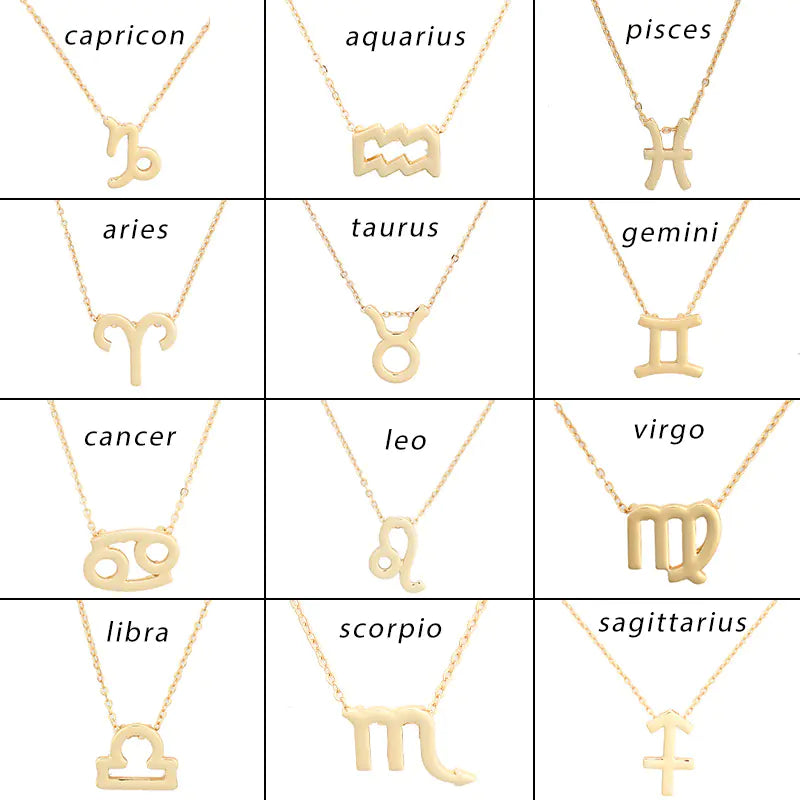 Zodiac Constellation Necklace - Collarbone Chain