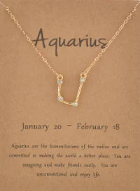 Zodiac Constellation Necklace - Collarbone Chain