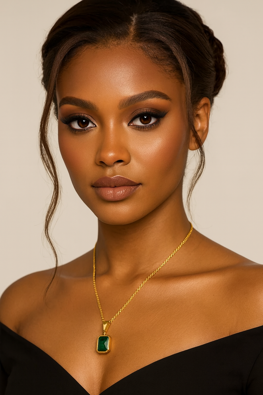 Emerald Pendant Necklace