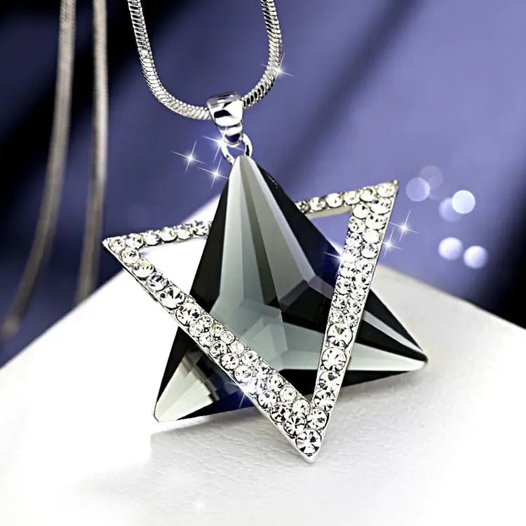 Sweater Chain with Hexagram Pendant