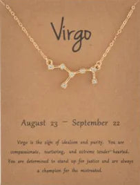 Zodiac Constellation Necklace - Collarbone Chain