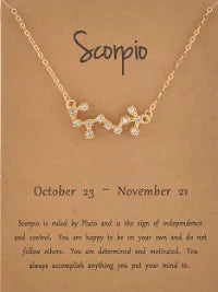 Zodiac Constellation Necklace - Collarbone Chain