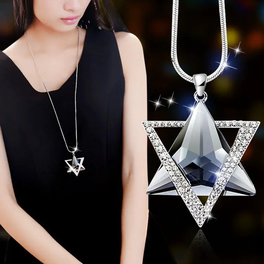 Sweater Chain with Hexagram Pendant