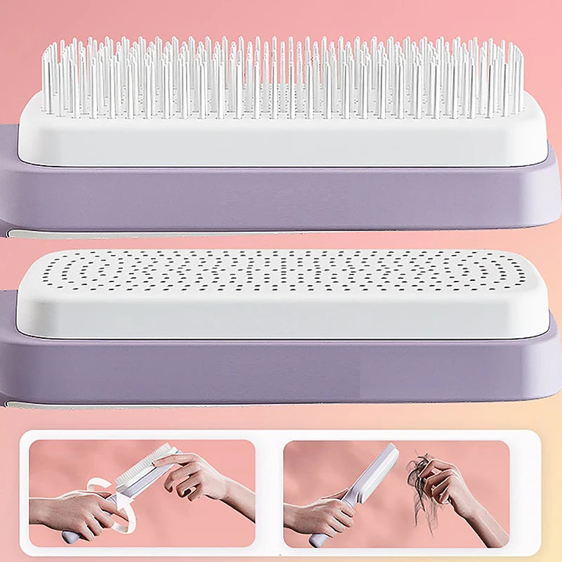 Rotating lifting hair comb