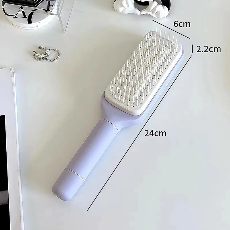 Rotating lifting hair comb