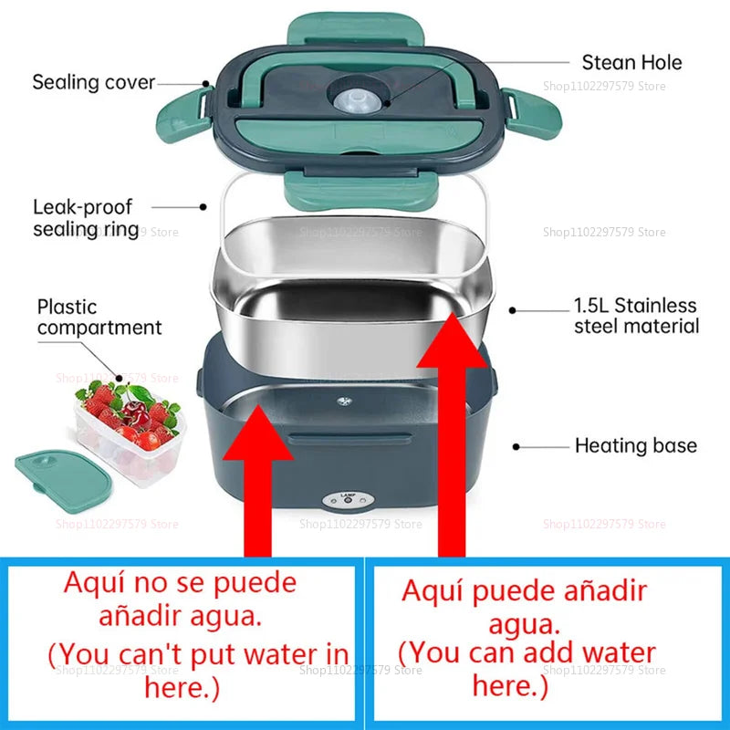Electric Self-Heating Heated Lunch Box