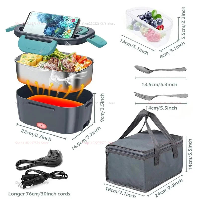 Electric Self-Heating Heated Lunch Box