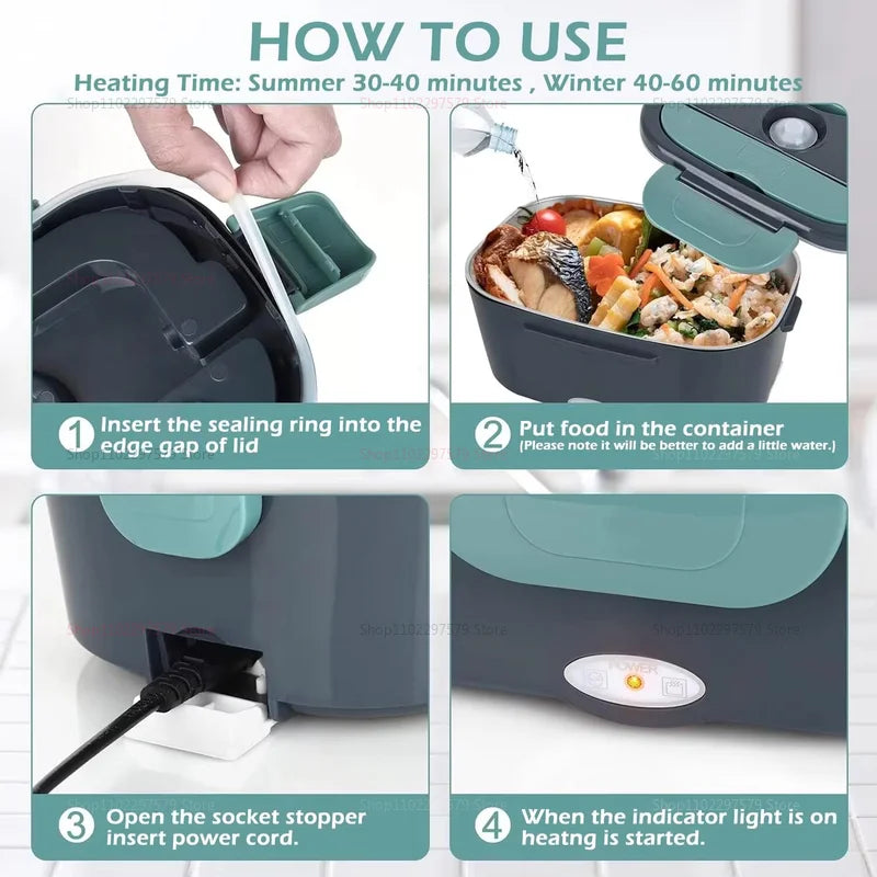 Electric Self-Heating Heated Lunch Box