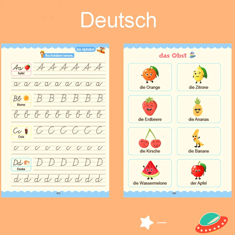 Free Wiping German Magic Copybook