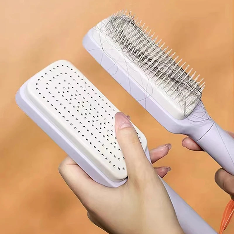 Rotating lifting hair comb