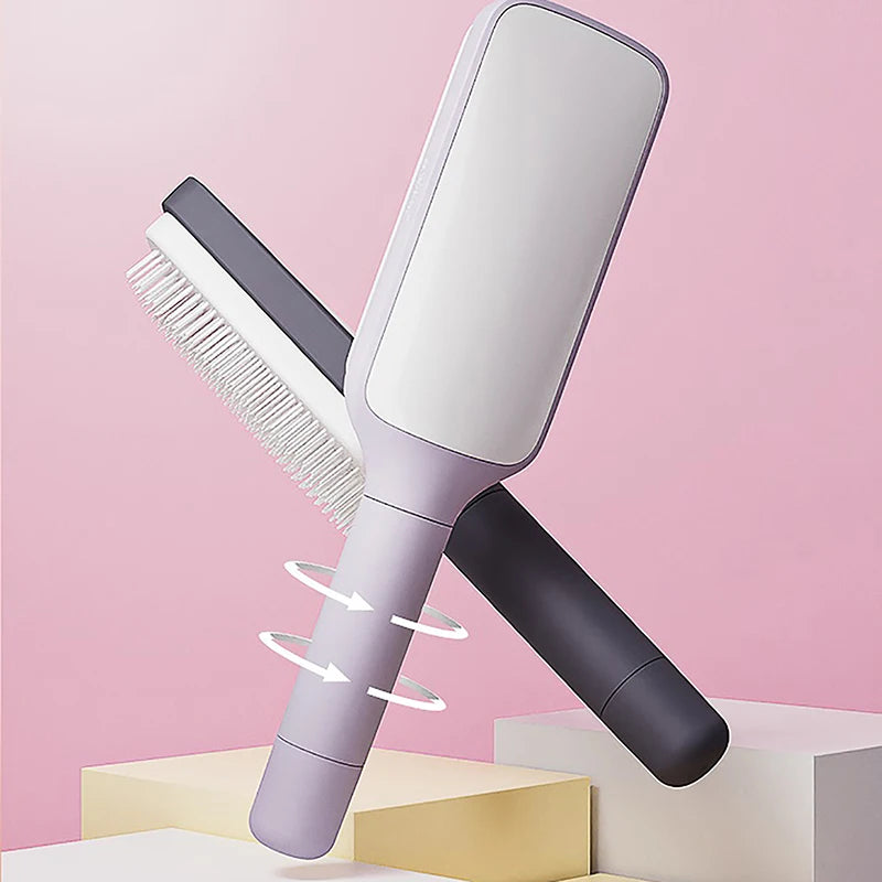 Rotating lifting hair comb