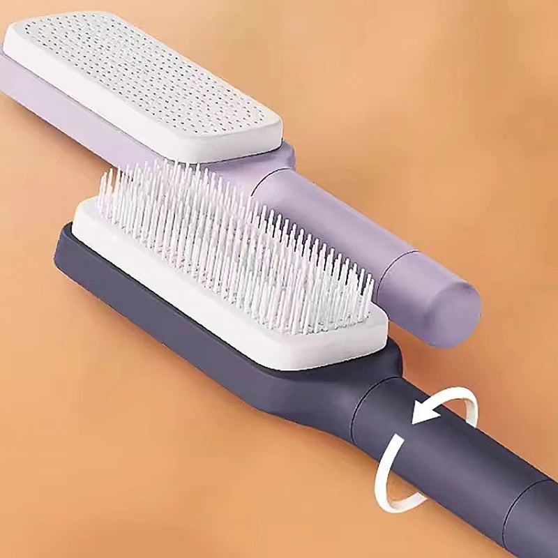 Rotating lifting hair comb