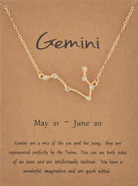 Zodiac Constellation Necklace - Collarbone Chain