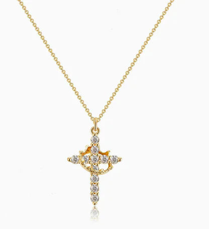 Crown Cross Necklace