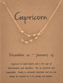 Zodiac Constellation Necklace - Collarbone Chain